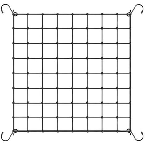 [JAMAIS UTILISÉ]Filet de Culture en Maille élastique, 80x80cm pour Scrog Net, Filet de Treillis de Jardin avec Crochets pour Tente de Culture, Filets de Palissage pour Plantes Légumes Fruits (1/5)