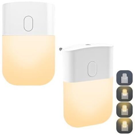 [JAMAIS UTILISÉ]Veilleuse Enfant, Lot de 2 Veilleuses LED, Lampe Nuit Automatique avec Capteur de Crépuscule, Veilleuse Bébé, Veilleuse Enfant Plug and Play pour Cuisine, Couloir, Escalier, Blanc Chau (1/5)