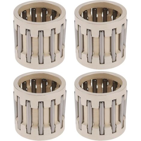 4 Lot Roulements à Aiguilles Et Cage pour Piston de Moto 12x15x15mm Compatible avec Peugeot Speedfight 2 50 LC DD Rally