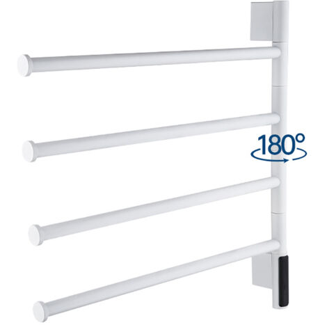 [JAMAIS UTILISÉ]Sèche-serviette électrique, thermostatique intelligent à quatre niveaux orientable à 180°, blanc (1/3)