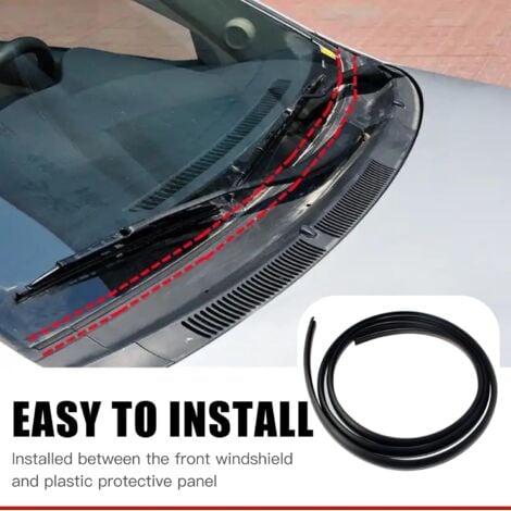 CS 1.7M Bande De Caoutchouc Noir De Garniture De Joint De Pare-Brise Avant De Voiture Automatique Universelle - - Auto