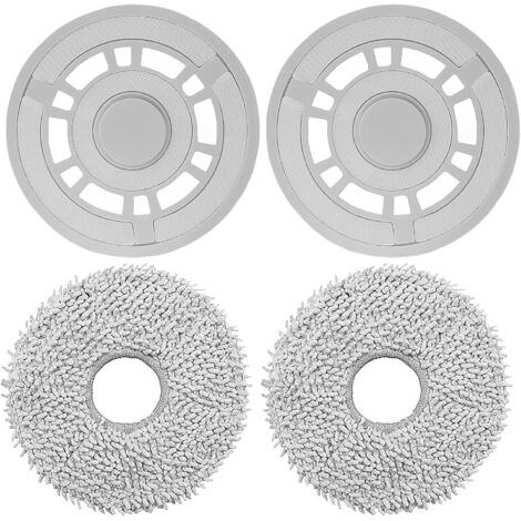 Wipes with Holder Accessories for Xiaomi X20+, for Dreame L10s Pro Gen 2, L10 Ultra, L10S Pro, L10S Ultra, L10 Prime, X20 Pro Robot Vacuum Cleaner, Replacement Plates (1/5)