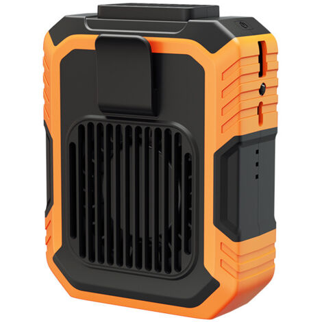 [JAMAIS UTILISÉ]Ventilateur d'extérieur 4 en 1 avec fonction USB, ventilateur de ceinture à clip sur collier personnel, ventilateur de refroidissement pour vêtements de travail, 3 vitesses, flux d'air