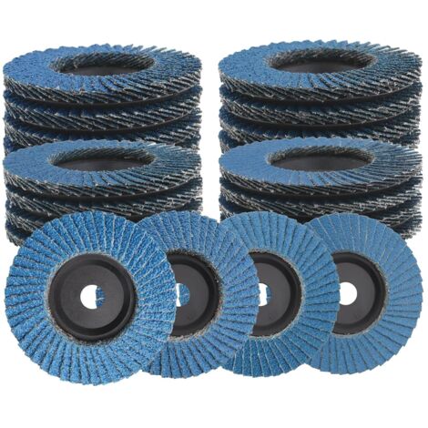 [JAMAIS UTILISÉ]16 x Flap Discs Diameter 76 mm 40/60/80/120 Grit for Angle Grinder, Flap Disc, Grinding Disc for Metal, Wood
