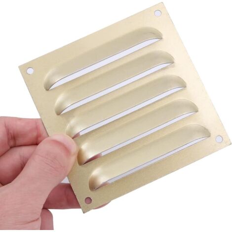 [JAMAIS UTILISÉ]Grille de Ventilation 100 x 100 mm métal Grille d'extraction d'évents aveugles pour Ventilation de cheminée Argent Équipement mécanique vannes de Refroidissement (1/5)