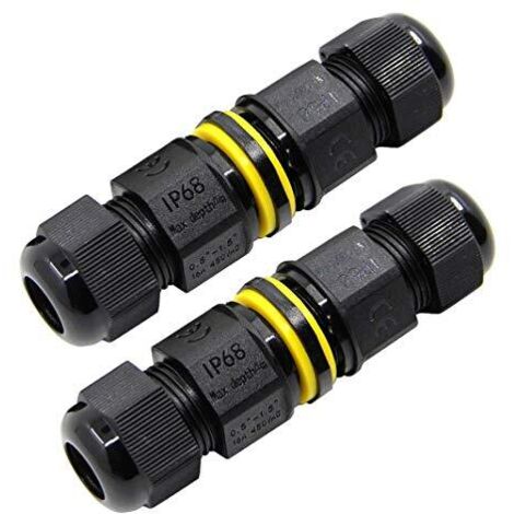 Boîtes de jonction étanches IP68 pour extérieur avec 2 prises M20 5 à 12 mm (1/5)