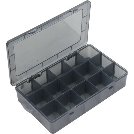 [JAMAIS UTILISÉ]Boîte de Rangement en Plastique Transparent à 15 Grilles Avec Séparateurs Amovibles Boîte de Rangement de Pièces de Tri pour le Stockage de Perles Art DIy Artisanat Bijoux Matériel de  (1/5)