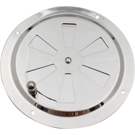 [JAMAIS UTILISÉ]Grille d'aération Ronde de 5 Pouces Couvercle de Ventilation à persiennes en Acier Inoxydable Peut être Ouvert et fermé pour Les Accessoires de véhicule et de Bateau (1/5)