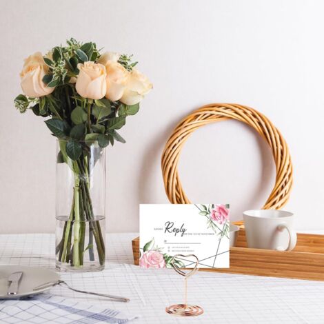 Lot De 30 Supports De Table Métal Doré - Porte-numéro, Porte-photo, Pour Mariage, Anniversaire, Fête
