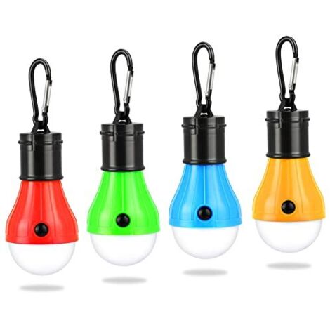 Lampe de Camping, 4x Lanterne de Camping LED Lampe de Camping à Piles Lampe de Tente Portable Lumière de Secours étanche Pour le Camping           [Classe énergétique A++] (1/5)