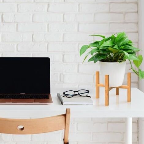 Support Plantes Interieur, Support pour Plantes, Supports de Pots de Fleurs, Support Pot de Fleurs Interieur, Réglable pour l'intérieur et I'extérieur, Pot de Fleurs en Bois