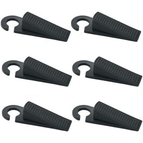 6 Pièces Cale Porte Caoutchouc Souple Antidérapante Bloc Porte Universel pour Tous Types de Sols, Butoirs de Porte en Silicone pour Protection de Porte pour Maison École Bureau (1/5)