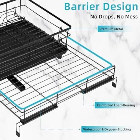 Ensemble égouttoir à vaisselle et égouttoir à vaisselle en acier inoxydable 304