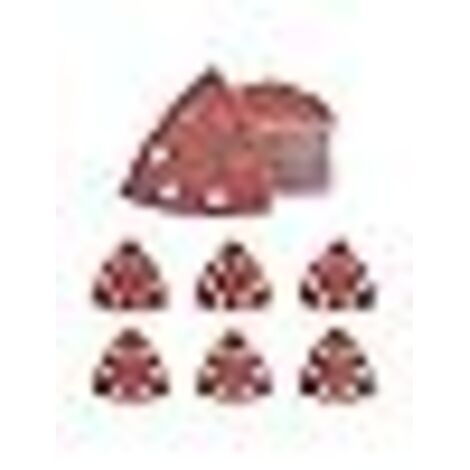 [JAMAIS UTILISÉ]60 PcsPapier Abrasif pour Ponceuse, Triangles de Ponçage, Tampons de Ponçage, Papier de Verre Papier Poncer a Poncer Bois Crochet et Boucle pour Bosch Delta, Grains 60/120/180/240/320/ (1/5)