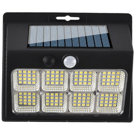 Lampe solaire extérieure avec détecteur de mouvement, équipée d'un détecteur de mouvement, 3 modes, éclairage à ,1280LED (1/5)