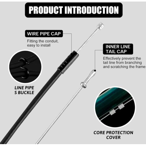 Câble De Gaz VELOX Pour Scooter Mobylette - Acier Galvanisé, Longueur 1.20m, Diamètre 1.2mm, Boîte De 25