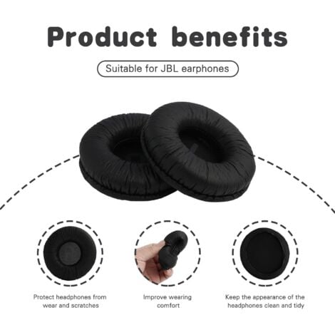 660nc 1 Paire De Coussinets D'oreille En Mousse De Remplacement, Housse De Coussin Pour Casque 600 Btnc TUNE 600 BT NC T600 Jbl Tune