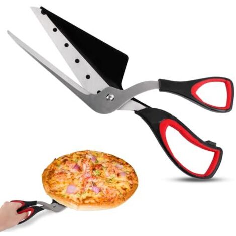 [JAMAIS UTILISÉ]Ciseaux à pizza, Ciseaux pizza Coupe Pizza Découpe Pizza Cutter en Acier Inoxydable, 27.5cm Ciseaux de Cuisine Multifonctionnels pour Couper les Pizzas, les Pâtes et les Tartes (1/5)