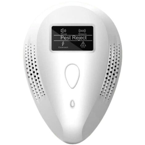 [JAMAIS UTILISÉ]Répulsif à ultrasons pour animaux de compagnie, contrôle des araignées, rejet pour maison, garage, hôtel, blanc  1 pièce Répulsif à ultrasons pour animaux de compagnie (1/5)