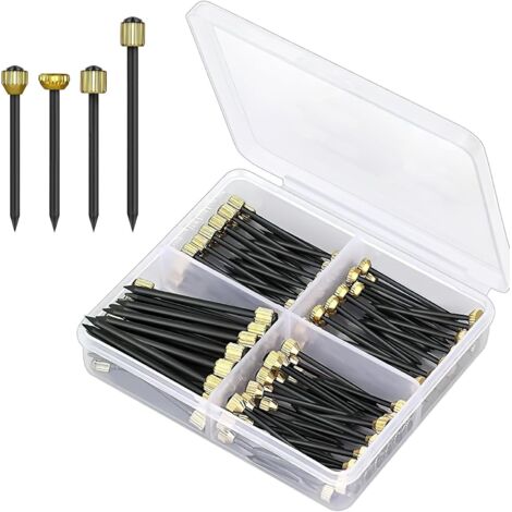 100pcs Clous de Suspension, Cintres Photo Clous, Cintres Clous de Cadre Photo, Accroche Cadres, Ensemble de Clous de Suspension pour Photos avec Boîte de Rangement, Métal de Haute Qualité (1/5)