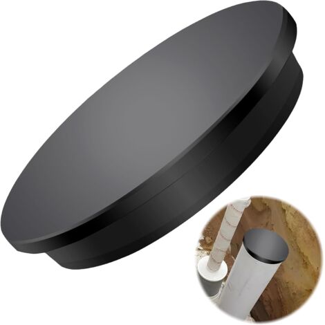 Couvercle de Tuyau de Ventilation Diamètre, Embout pour Tuyau, Capuchon d'Extrémité Résistant à la Corrosion, pour Prévenir les Reflux et Protéger les Canaux de Ventilation - Noir (1/5)