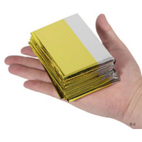 [JAMAIS UTILISÉ]Couvertures Sauvetage, Couvertures Thermiques Survie Extérieure, Couverture de Survie Thermique Urgence, 5PCS Couverture de Survie d'urgence pour Premiers Secours, Randonnée, Camping e (1/5)