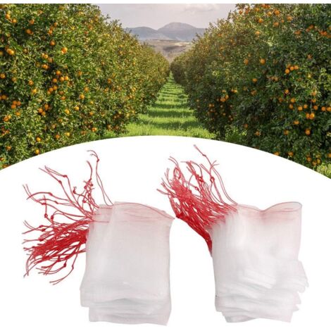 [JAMAIS UTILISÉ]100pcs Nylon Sacs à Mailles Voir à Travers réutilisable Jardin Fruits Protection Sacs Multiples Utilisation Maille Cordon de Stockage Sacs pour légumes (1/5)
