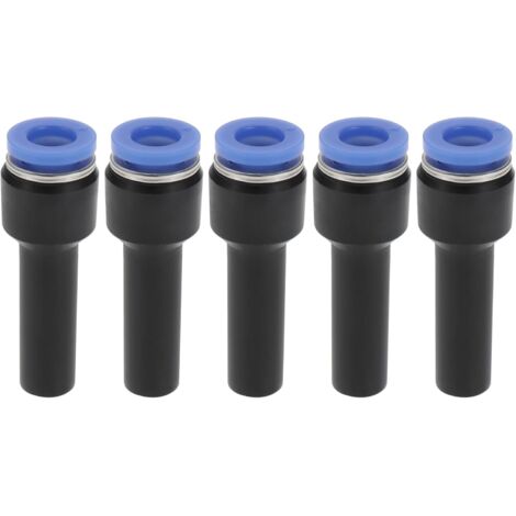 [JAMAIS UTILISÉ]Lot de 5 réducteurs de tige de 8 mm à 6 mm, raccord de plomberie en plastique 38,9 x 13,2 mm pour diverses sources de gaz, divers systèmes pneumatiques (1/5)