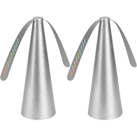[JAMAIS UTILISÉ]Anti Mouche Ventilateur Anti Mouche, Electrique Chasse Mouche de Table,pour Maison Dîner, Pique-Nique Exterieur/Interieur，argent 2 pièces (1/5)
