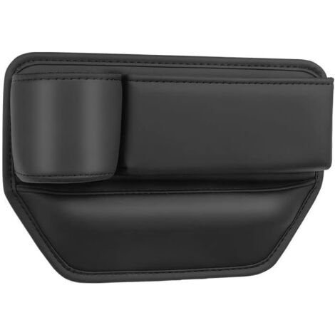 [JAMAIS UTILISÉ]Car Seat Organizer with Cup Holder, PU Leather Storage Box with Cable Hole for Mobile Phones Keys (Conductive Position) (1/5)