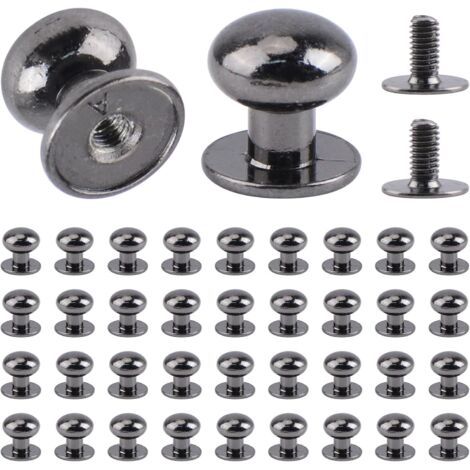 [JAMAIS UTILISÉ]36 Pack Mini Round Metal Drawer Handles for Jewelry Box and Other Small Furniture Black (1/5)