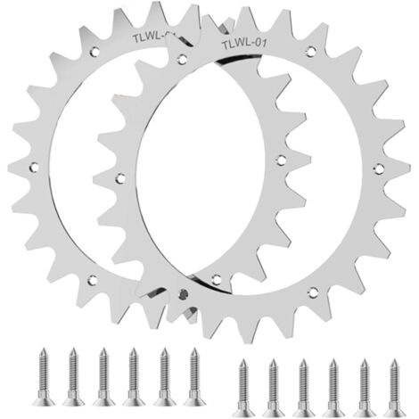 [JAMAIS UTILISÉ]Crampons en Acier Inoxydable Crampons en acier inoxydable de qualité supérieure pour Tondeuse Robot Worx Landroid S et M Taille de la Roue 205mm
