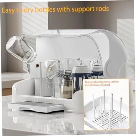 Rack De Séchage De Bouteille, Porte-séchage à Biberon Avec Couvercle De