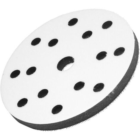 Tampon Tampon en éponge Douce, Diamètre 150 Mm pour Patins de Ponçage, avec Patch Adhésif Magique, Résistant aux Secousses et Réduction du Bruit, adapté aux Machines de Polissage (1/5)