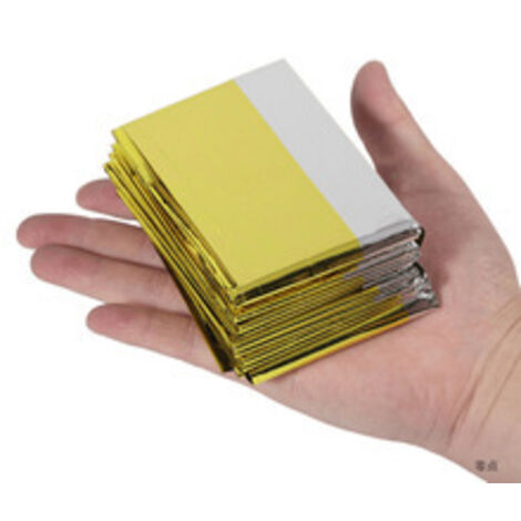 Couvertures Sauvetage, Couvertures Thermiques Survie Extérieure, Couverture de Survie Thermique Urgence, 5PCS Couverture de Survie d'urgence pour Premiers Secours, Randonnée, Camping et L'extérieur (1/5)