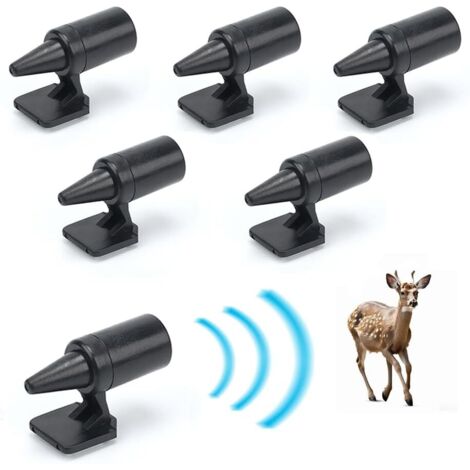 [JAMAIS UTILISÉ]6 PCS Sifflet Ultrasons Ultra Son Anti-Gibier,Dispositif de Sifflet d'avertissement,Ultrasonique Cerf Attention,Éviter de Heurter Les Animaux,pour Voitures, Camions, Motos