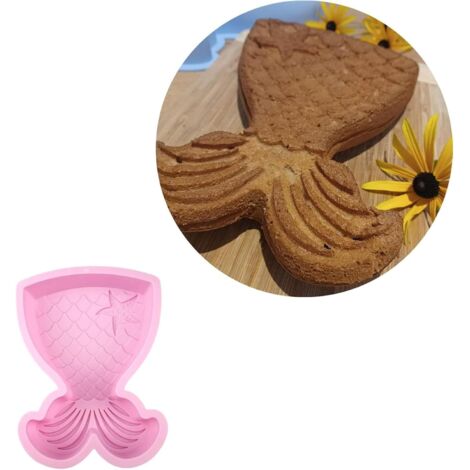 [JAMAIS UTILISÉ]Moule de Cuisson Moule à Gâteau Plaque de Cuisson en Silicone Niveau Alimentaire Moule à Chocolat Créatif Moule Alimentaire Rose (1/5)