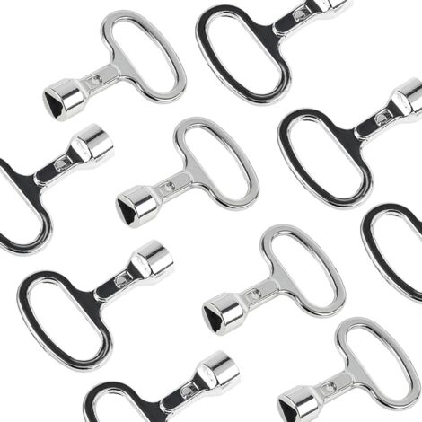 [JAMAIS UTILISÉ]10 Pcs Triangular Key for Trash Bin, Terminal Key, Tap Key, Bleed Key, Fire Brigade Accessories, Terminal (1/5)