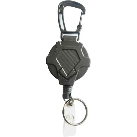 60Cm Corde D'Acier Inoxydable Porte-Clés Rétractable Trousseau De Fil