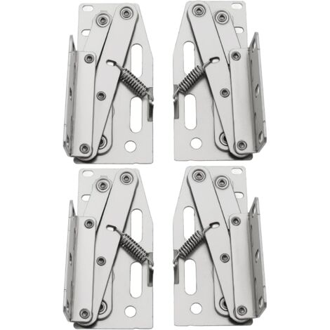 [JAMAIS UTILISÉ]2 Paires de Charnières à Ciseaux à 45 Degrés en Acier Nickelé pour Tiroir Armoire de Salle de Bain Argent (1/5)