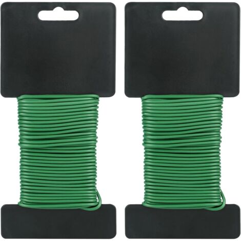 2.5mm Fil de Jardin, 2 Pièces 10M Fil de Jardin,Liens de Jardinage pour Plantes,Attache Plantes Souple (1/4)