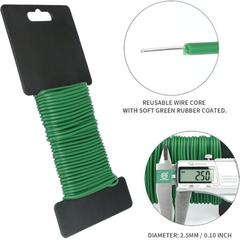 Pour Tomates Vignes Grimpantes Attaches Tomates Lot De 2 Fil Souple Pour Plantes 3,5mm X 20m, Attache Plantes Attaché Tomate Attache Plante Innovant Pour Tomates Vignes Grimpantes Attaches Tomates Lot De 2 Fil Souple Pour Plantes 3,5mm X 20m, Attache Plantes Attaché Tomate Attache Plante Innovant