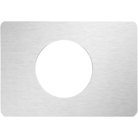 1 Pièces Plaques de Renfort de Porte, Plaques de Réparation de Verrouillage de Porte en Acier Inoxydable, pour Fixer les Serrures de Porte, Argent (1/5)