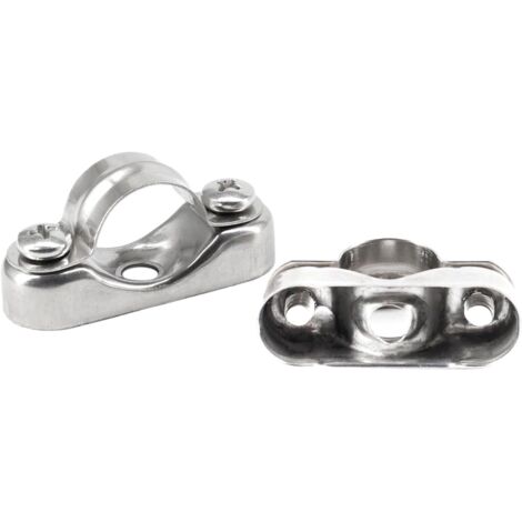 [JAMAIS UTILISÉ]Lot de 10 colliers de serrage muraux en acier inoxydable 304 de 20 à 22 mm (1/5)