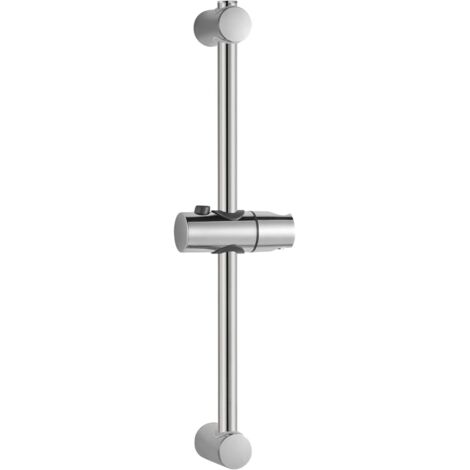 [JAMAIS UTILISÉ]Barre de Douche 60cm,Barre Douche,Support de Douche 26 à 59cm,avec support pommeau de douche,Barre de douche de remplacement,Chrome (1/4)