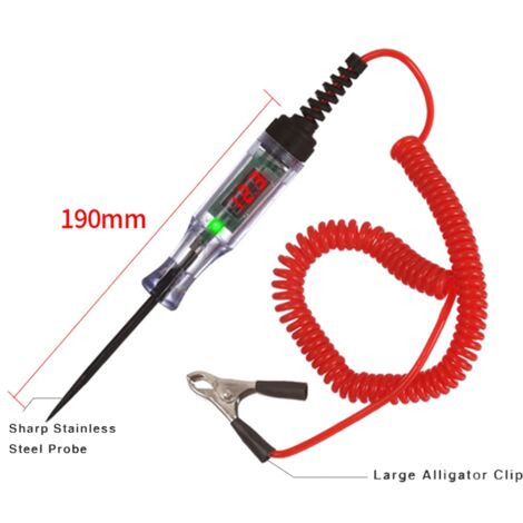 Testeur De Tension Électrique LCD 6V-24V Avec Stylet Métal - Pour Détecteur ABS, Feux, Circuits - Neuf