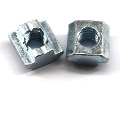 Écrou à grain vertical métrique, acier au carbone galvanisé durable et