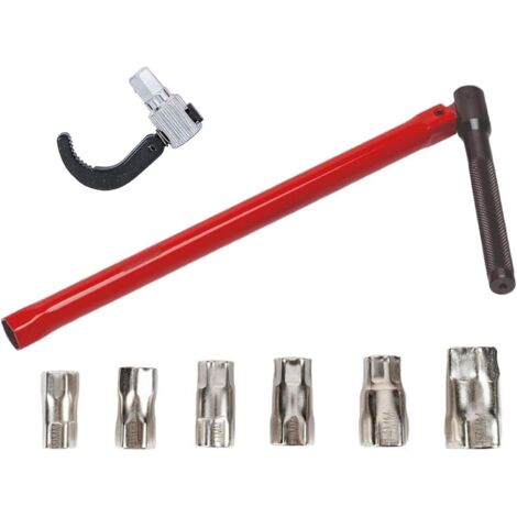 [JAMAIS UTILISÉ]Tap Nut Wrench Set, 8 Pieces Universal Faucet Mounting Tool Faucet Wrenches Kit for Sanitary Installations Water Crane Tool Kit with Claw (1/5)