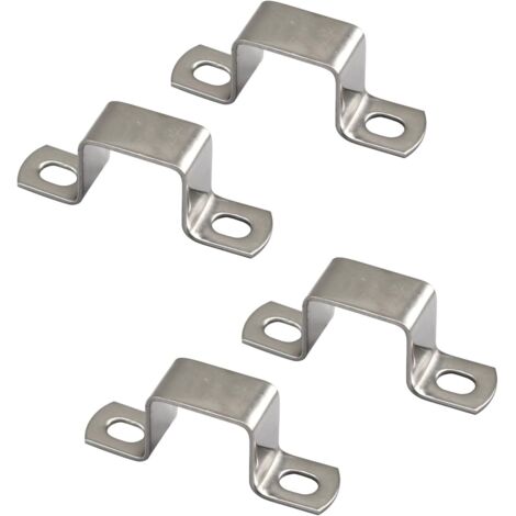 [JAMAIS UTILISÉ]Lot de 4 colliers de serrage carrés en acier inoxydable 304 en forme de U 70 x 70 mm