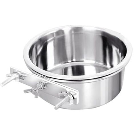 Gamelle pour Chien, gamelle d'eau de Caisse avec Support, gamelle d'eau en Acier Inoxydable pour Chiens, gamelles murales Confortables pour Animaux de Compagnie (1/5)
